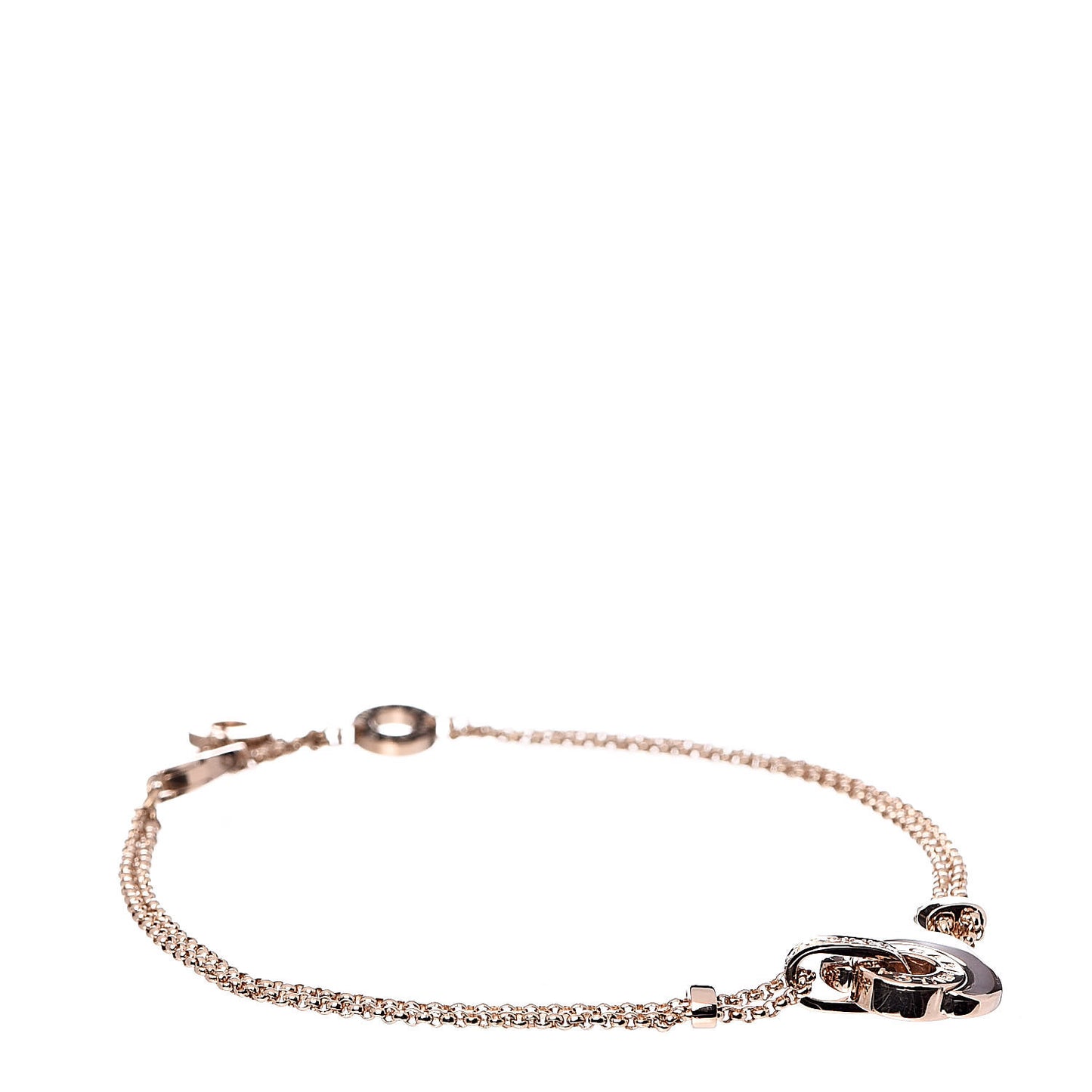 18K Rose Gold Diamond Mother of Pearl Cuore Bracelet