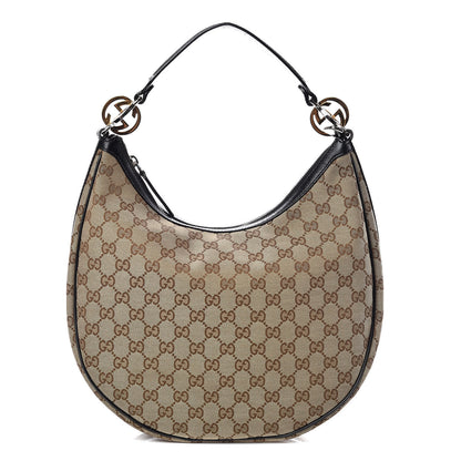 Gucci Monogram Medium GG Twins Hobo Black 1 of 11