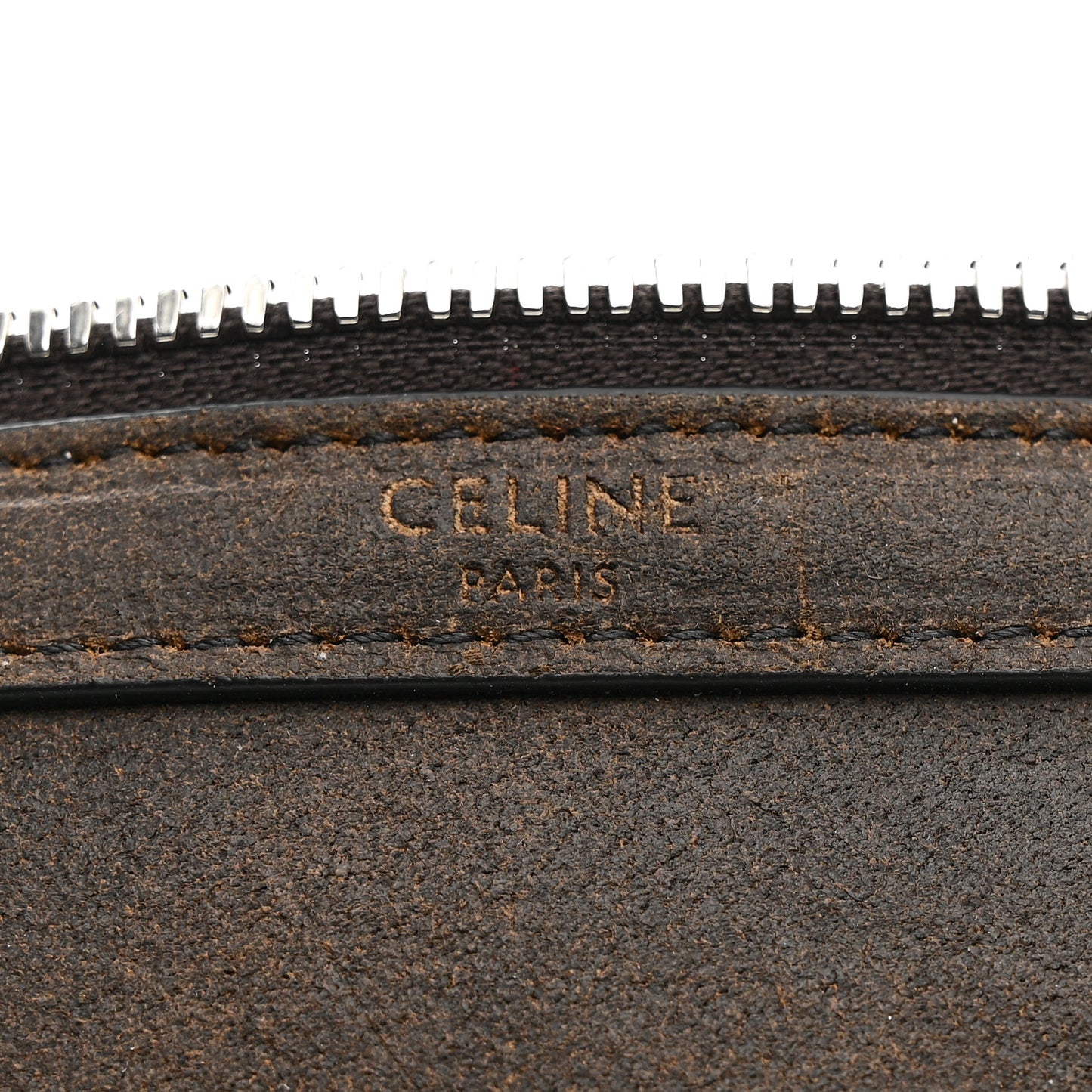 Waxed Suede Calfskin Large Boston Bag Brown