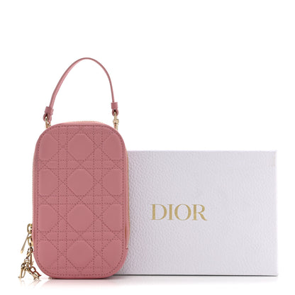 Christian Dior Lambskin Cannage Lady Dior Phone Holder Deep Nude 11 of 11