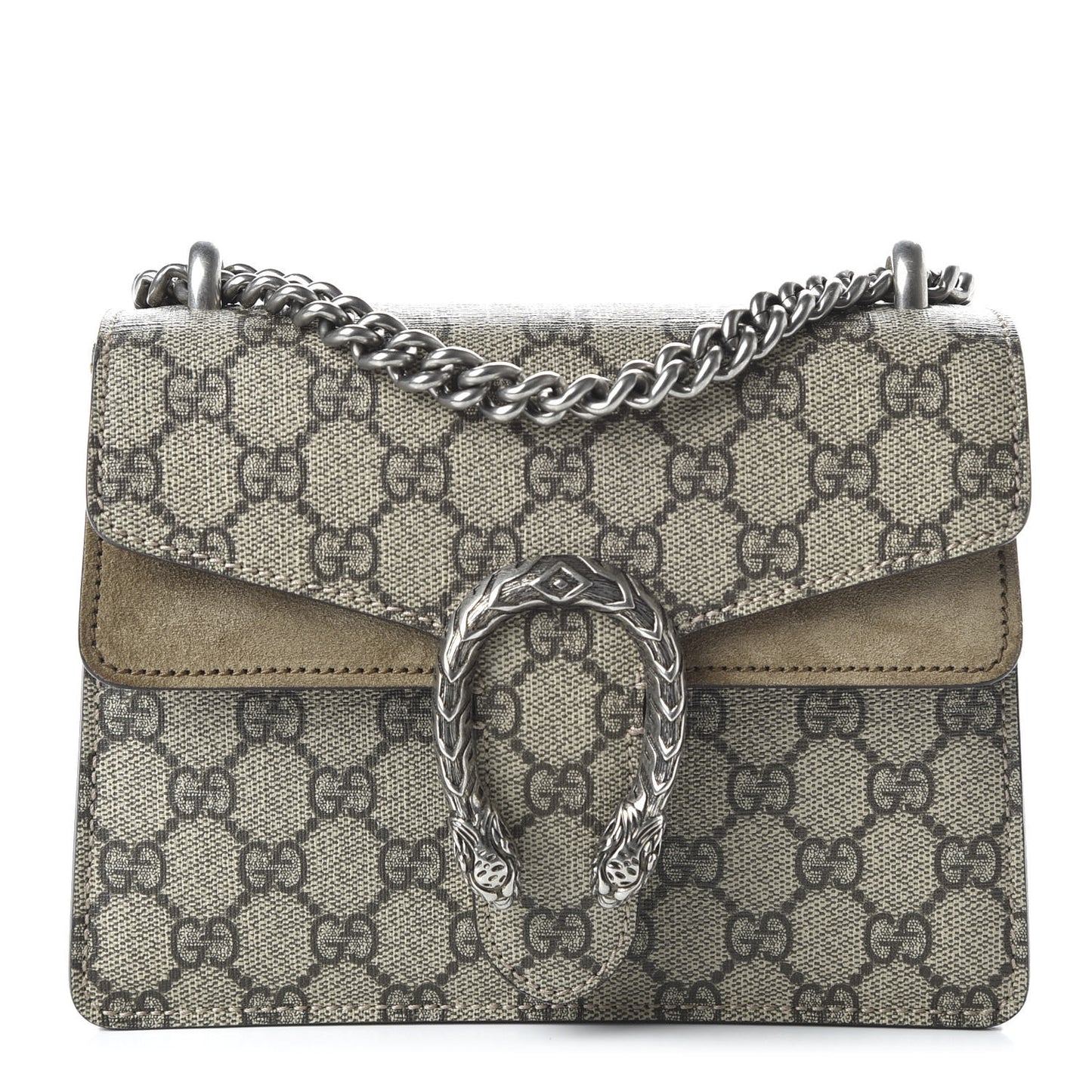 GG Supreme Monogram Mini Dionysus Shoulder Bag Taupe