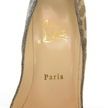 Christian Louboutin Very Prive 120 Lame Pumps 38 Metallic Animal 5 of 6