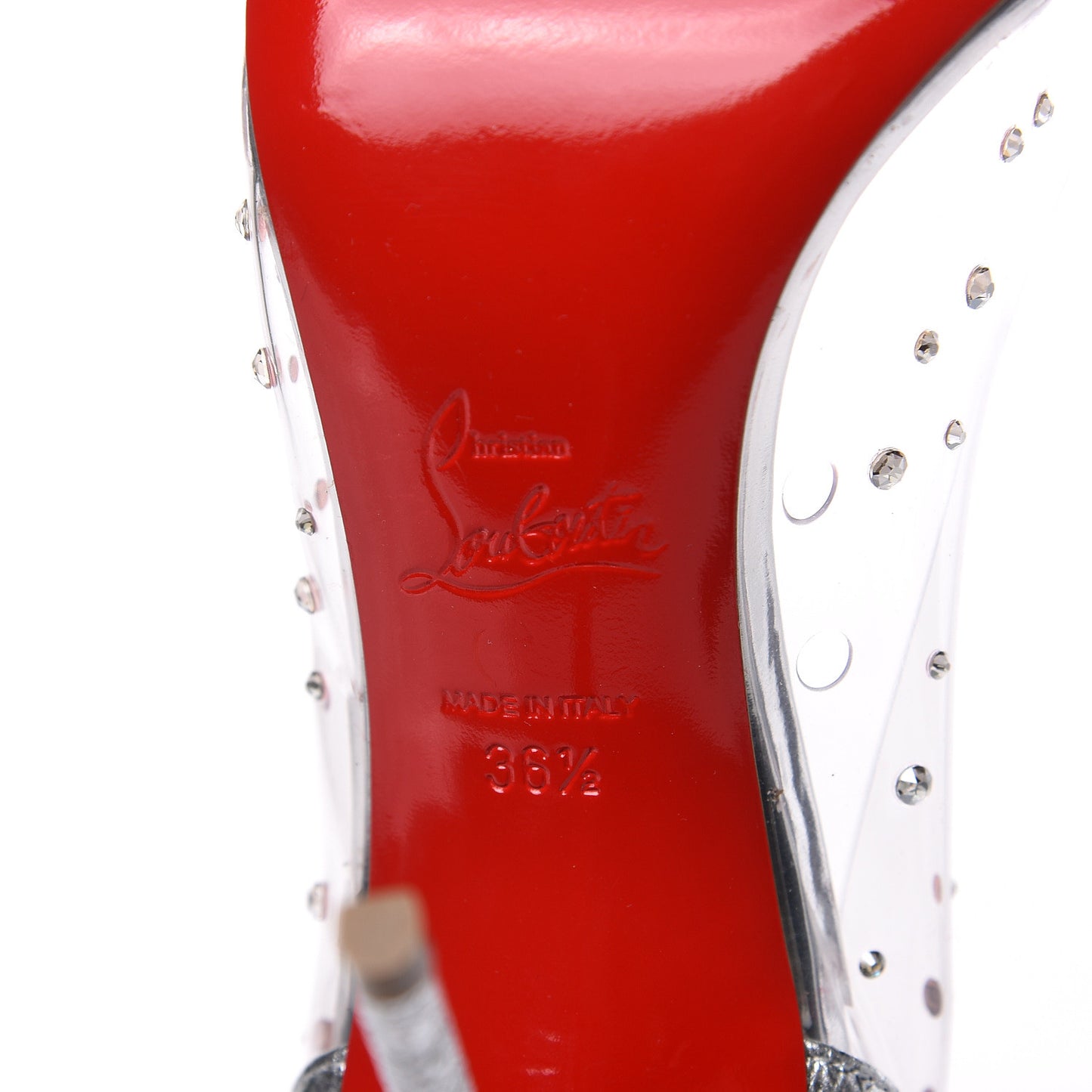 PVC Specchio Degrastrass 100 Pumps 36.5 Silver