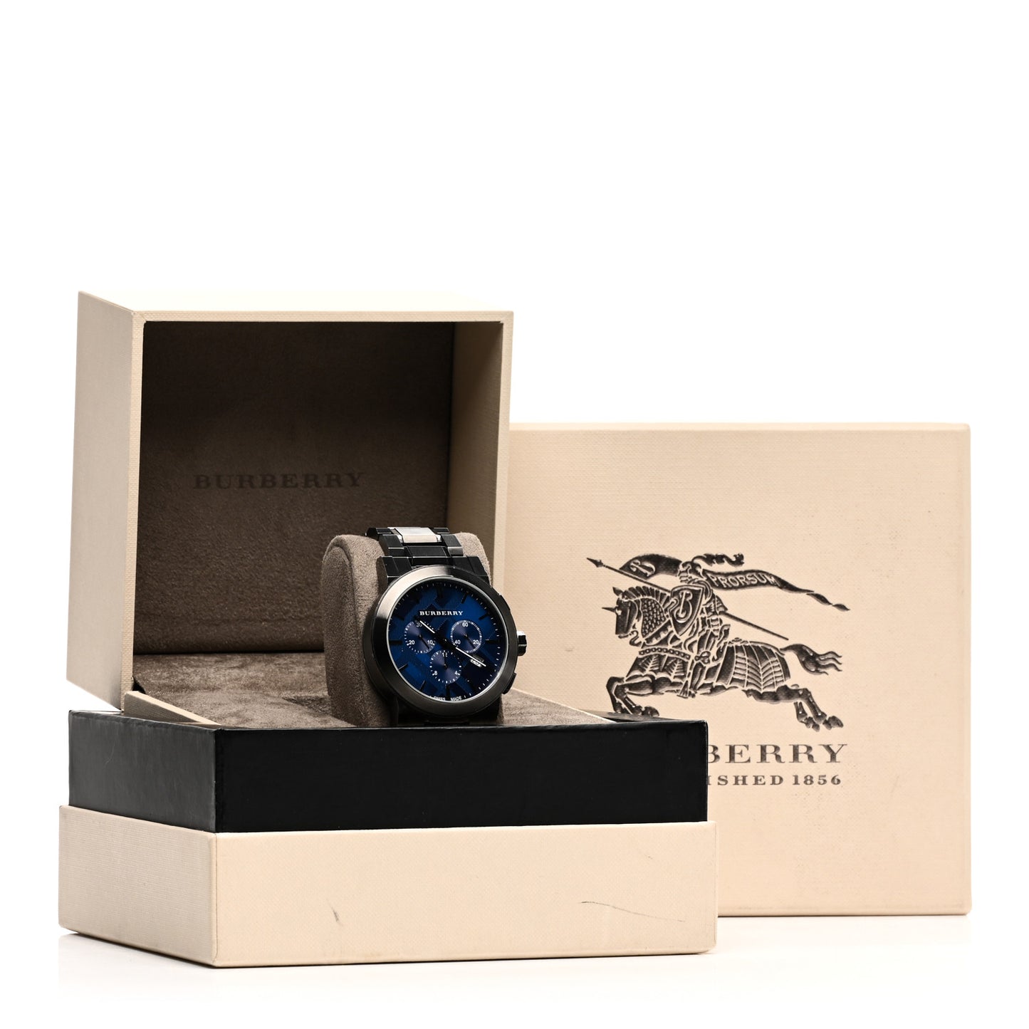 PVD Stainless Steel 43mm The City Quartz Watch Blue BU9365