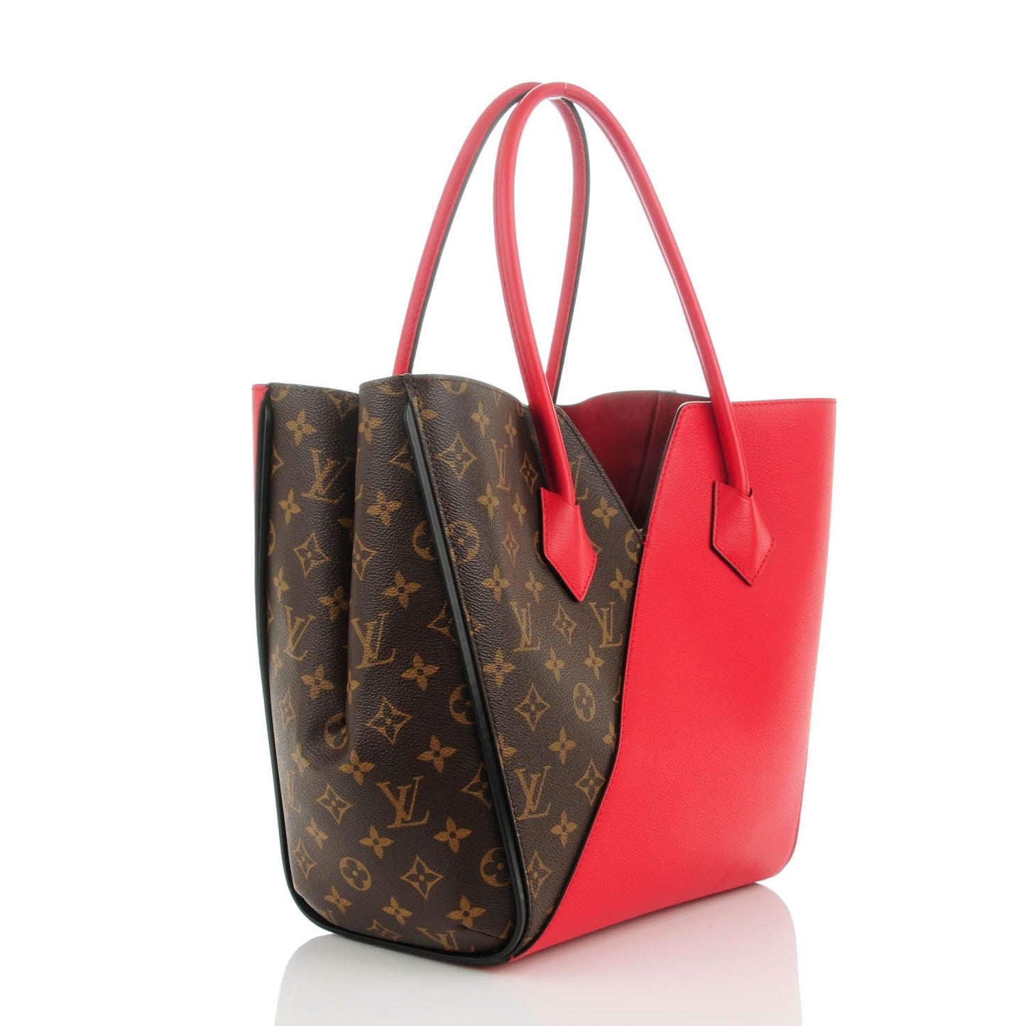 Calfskin Monogram Kimono Tote Cherry