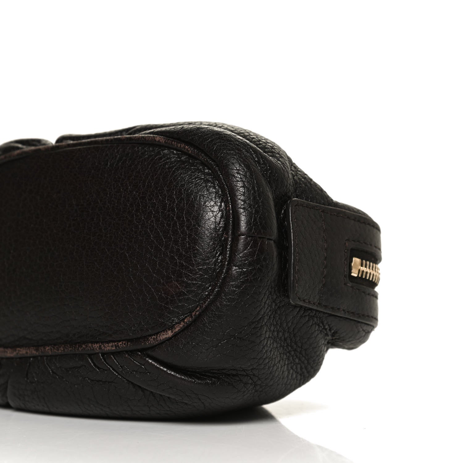 Gucci Deerskin Medium Bamboo Cosmetic Case Dark Brown 9 of 11