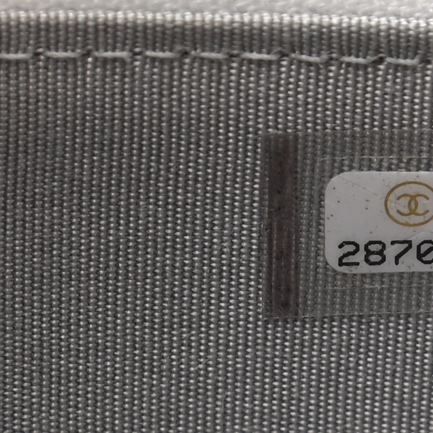 Caviar Quilted Classic Zip Boy Pouch Grey