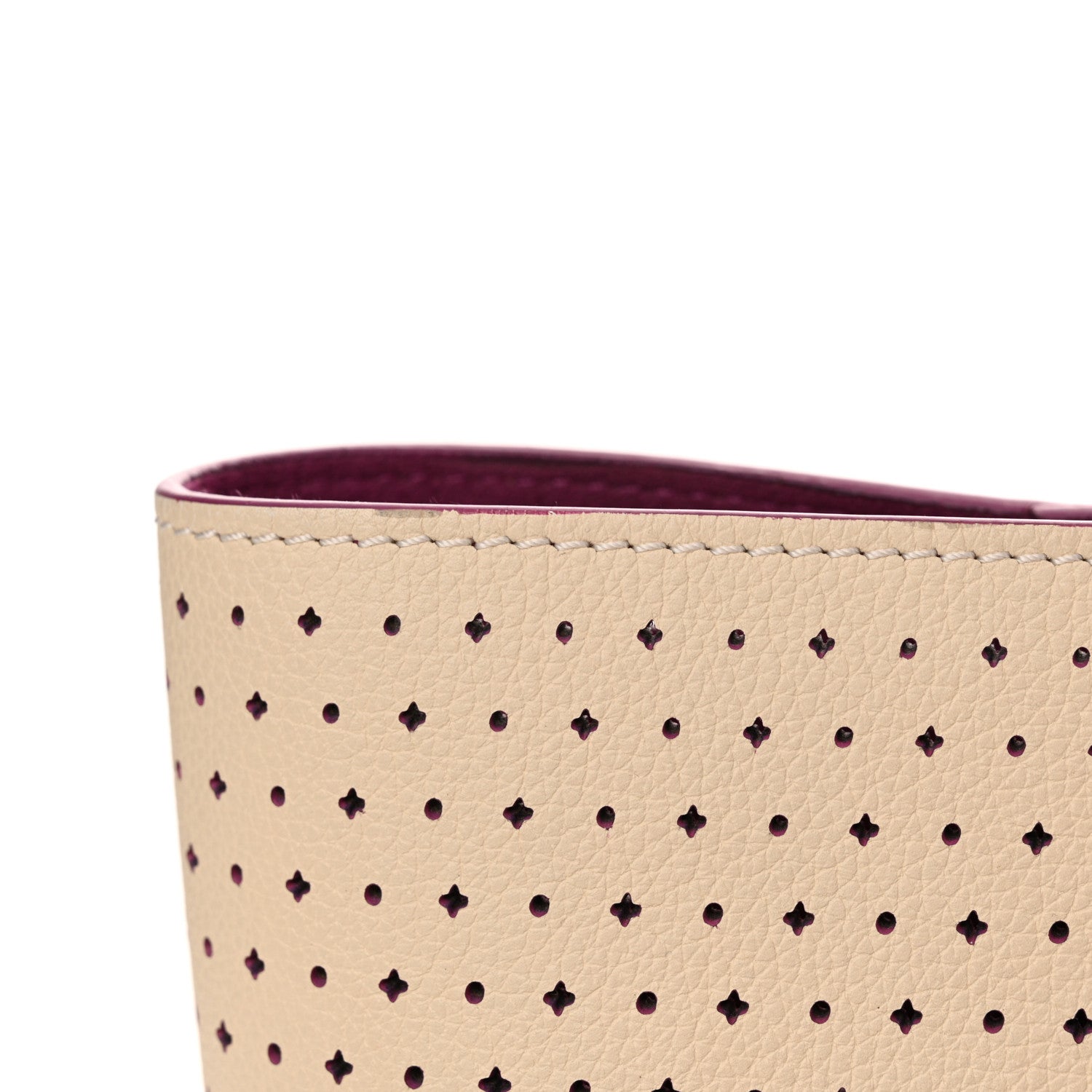 Louis Vuitton Calfskin Perforated Lockme Cabas Rose Poudre Creme 11 of 18