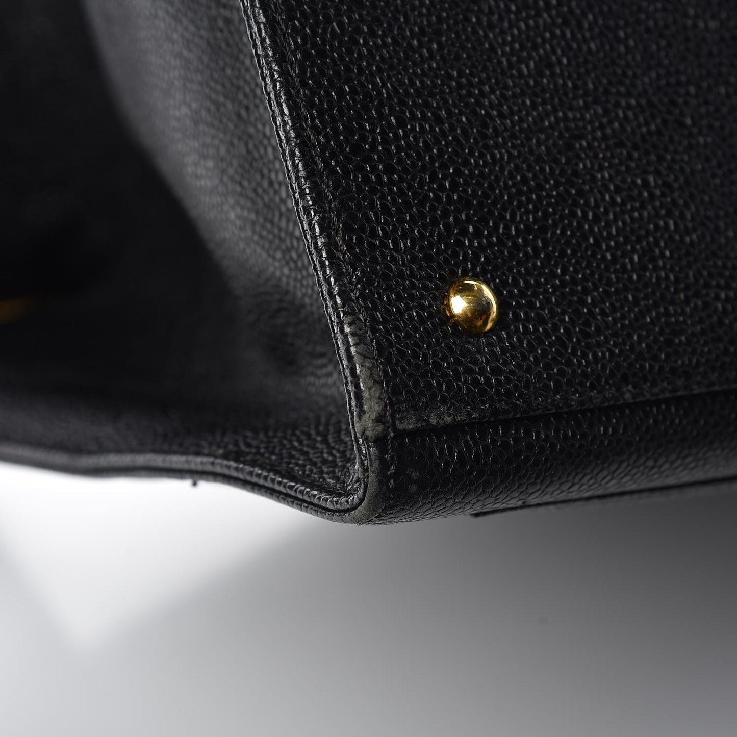 Caviar Large CC Shoulder Bag Black