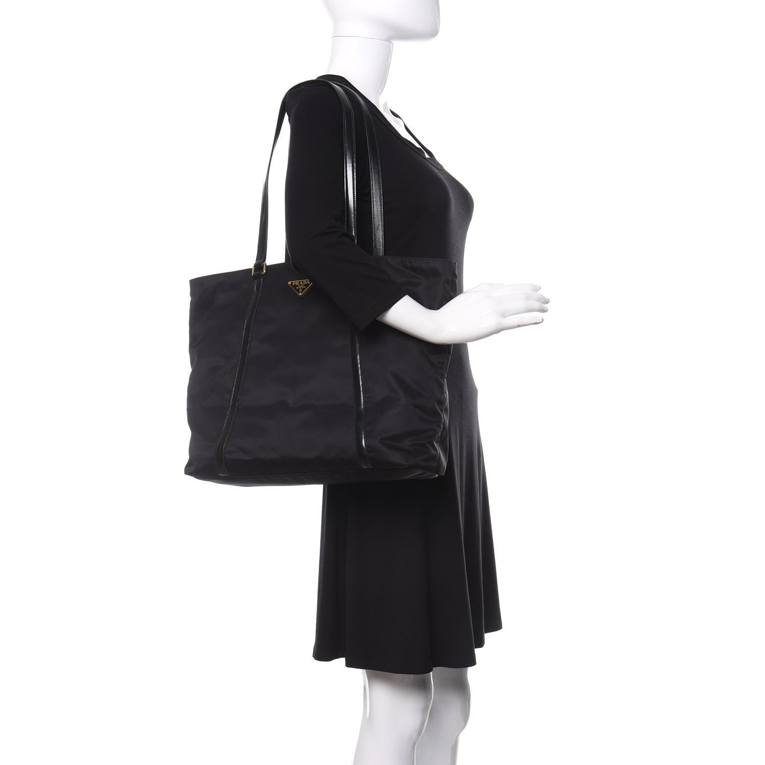 Prada Tessuto Nylon Tote Black 2 of 12