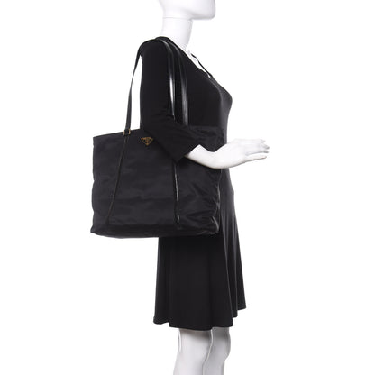 Prada Tessuto Nylon Tote Black 2 of 12