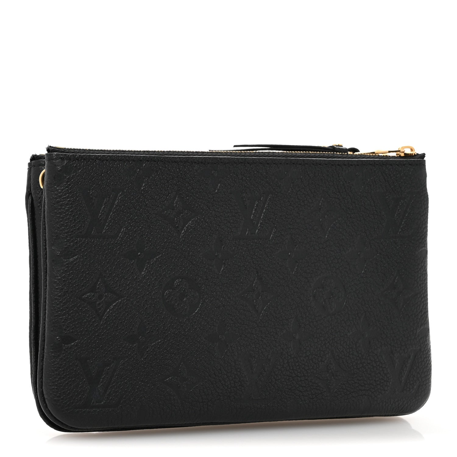 Louis Vuitton Empreinte Double Zip Pochette Black 3 of 8