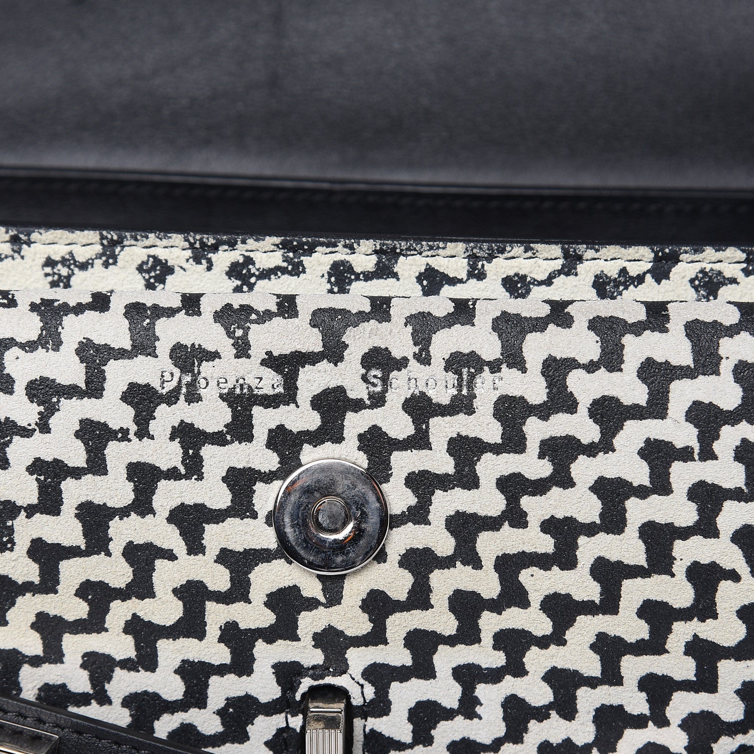 Proenza Schouler Suede Tweed Print Mini PS11 Classic Shoulder Bag Off White 6 of 16