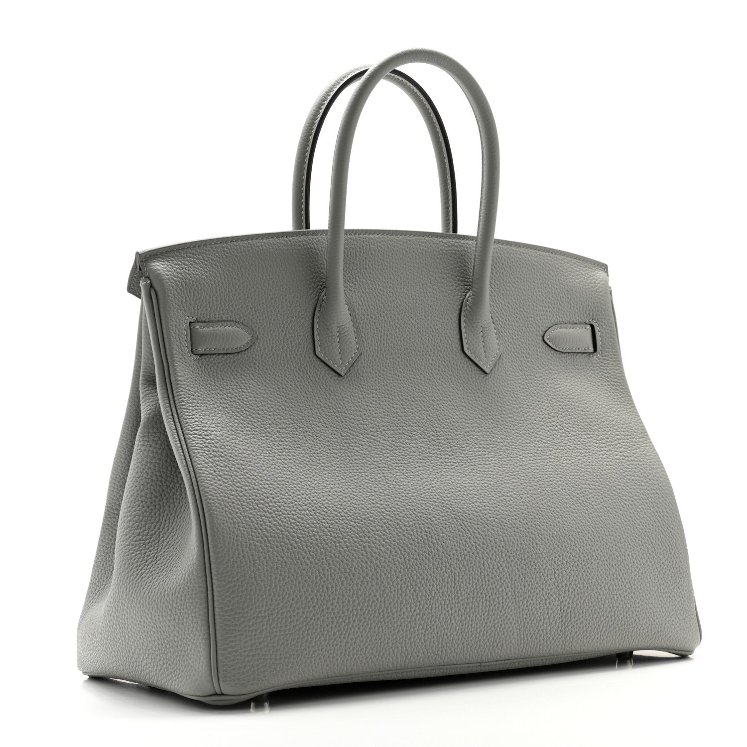 Hermes Togo Verso Birkin 35 Gris Mouette Bleu Agate 3 of 11
