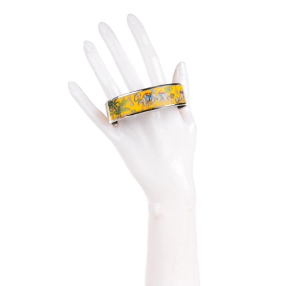 Hermes Enamel Printed Wide Bracelet 65 2 of 6
