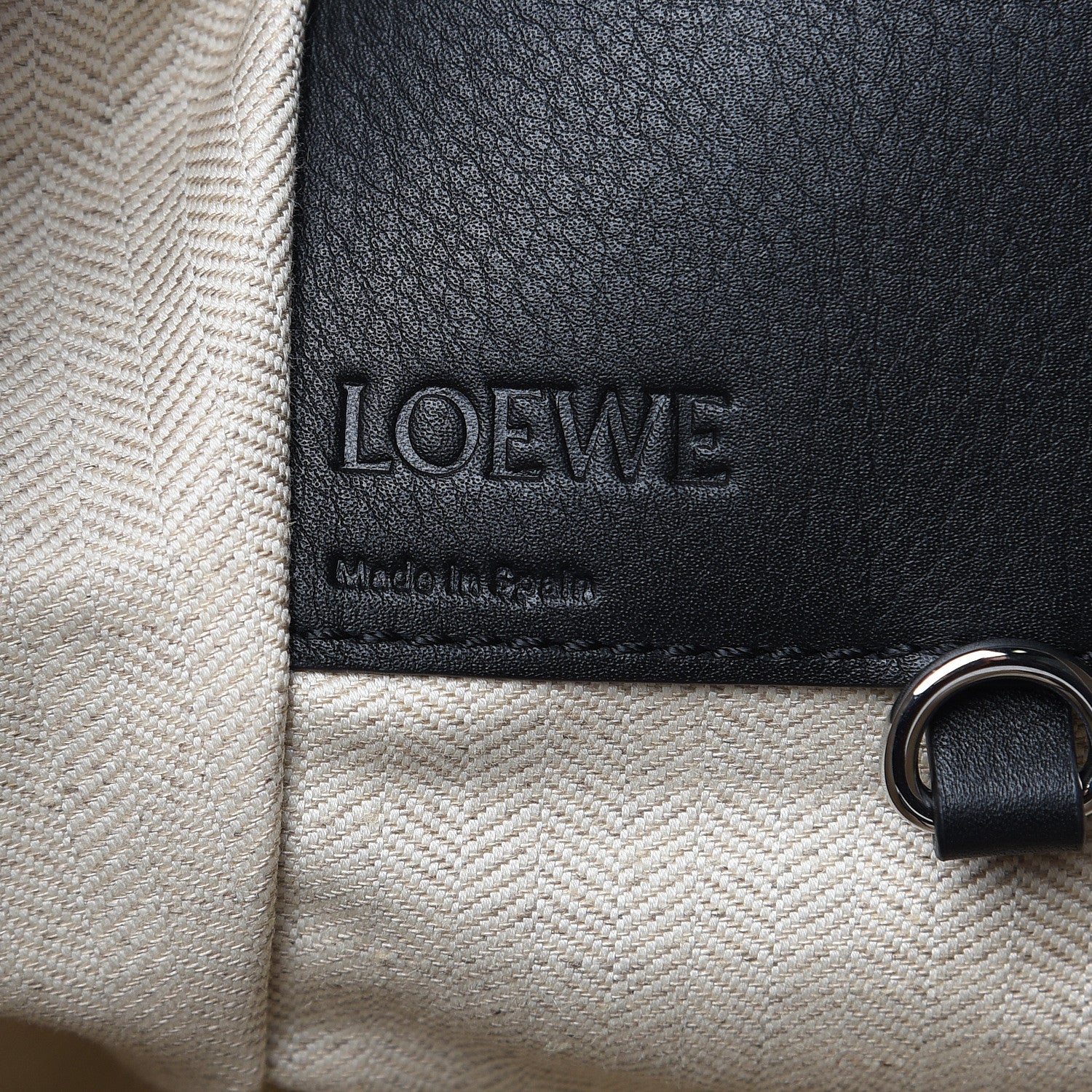 Loewe Calfskin Medium Hammock Shoulder Bag Khaki Green Soft White 6 of 11