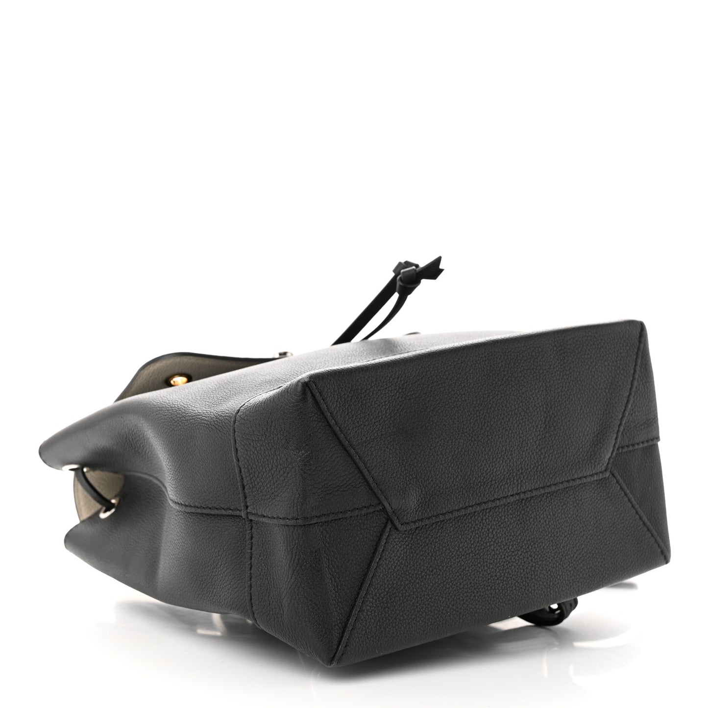 Calfskin Mechanical Flowers Lockme Backpack Black White