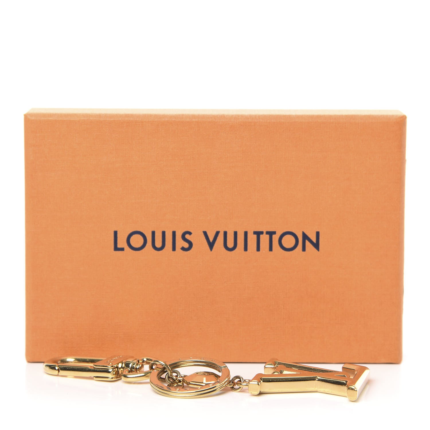 Louis Vuitton LV Facettes Bag Charm Key Holder Gold 4 of 4