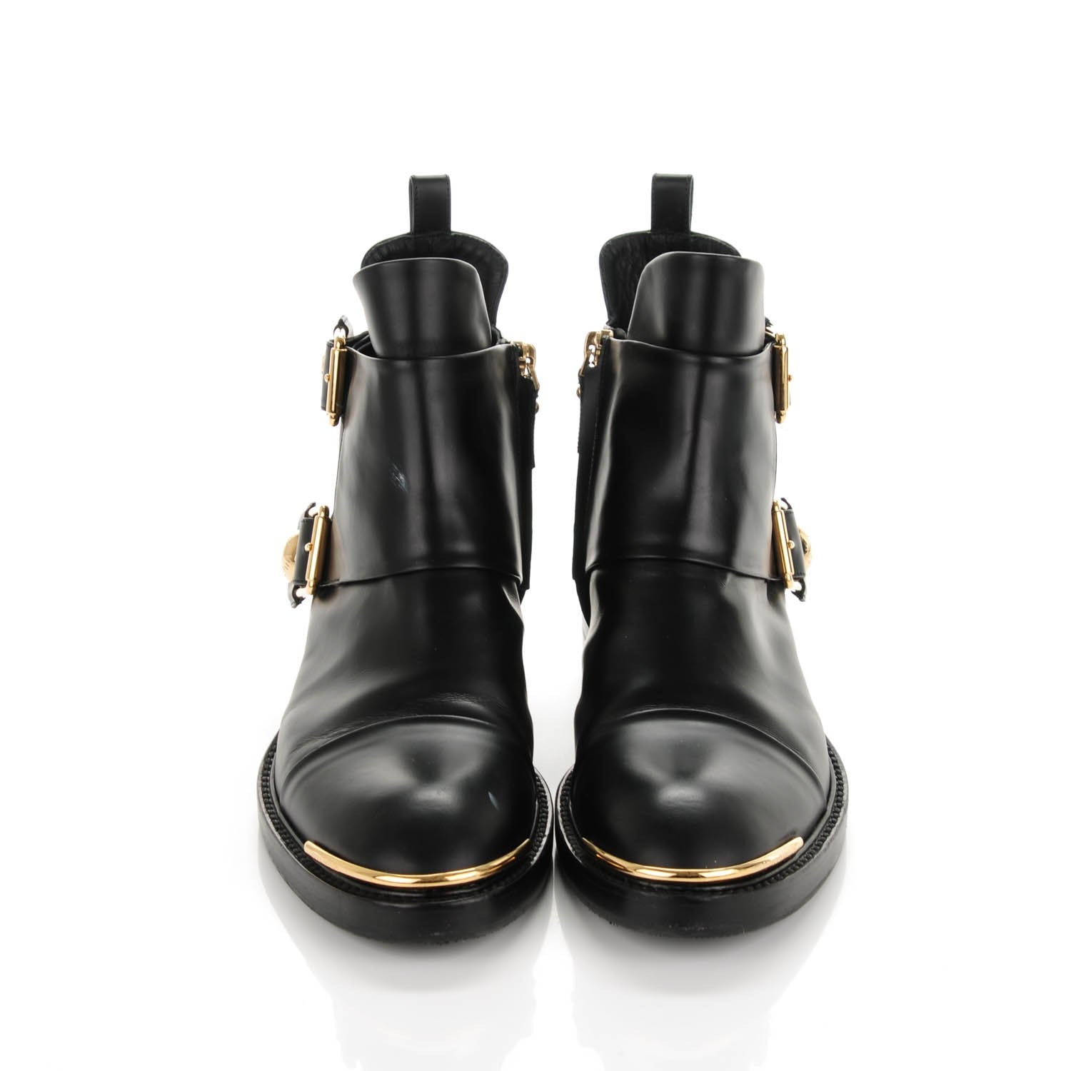Louis Vuitton Calfskin Valley Flat Ankle Boots 38.5 Black 2 of 11