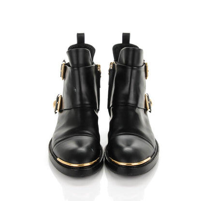 Louis Vuitton Calfskin Valley Flat Ankle Boots 38.5 Black 2 of 11
