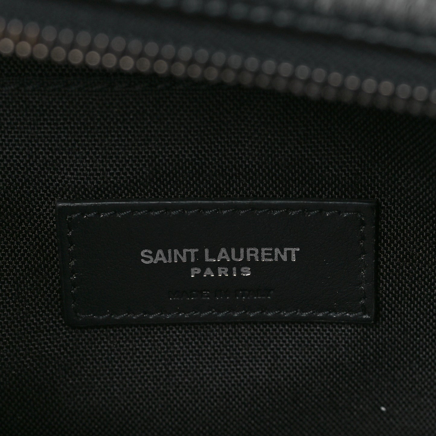 Canvas Calfskin City Belt Bag Black