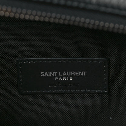 Saint Laurent Canvas Calfskin City Belt Bag Black 10 of 17