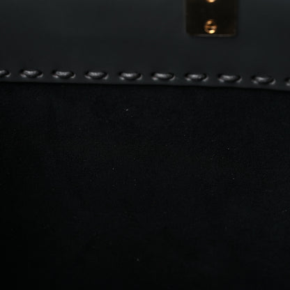 Fendi Vitello King Plexiglass Elaphe Python Print Logo Medium Fendi Sunshine Shopper Tote Dark Asphalt 12 of 13