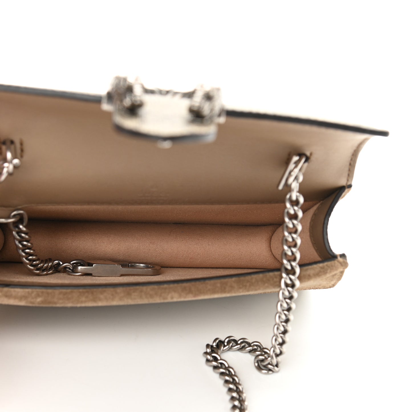 GG Supreme Monogram Super Mini Dionysus Shoulder Bag Taupe