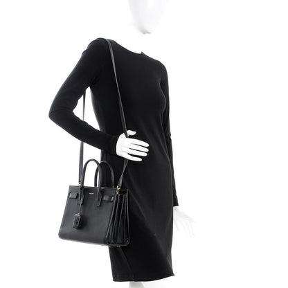Saint Laurent Calfskin Baby Sac de Jour Black 2 of 8