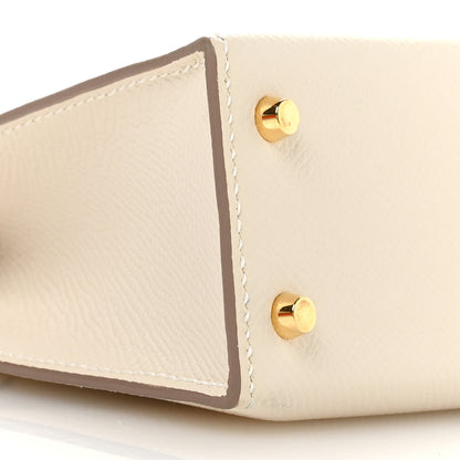 Hermes Epsom Mini Kelly Sellier 20 Craie 9 of 11