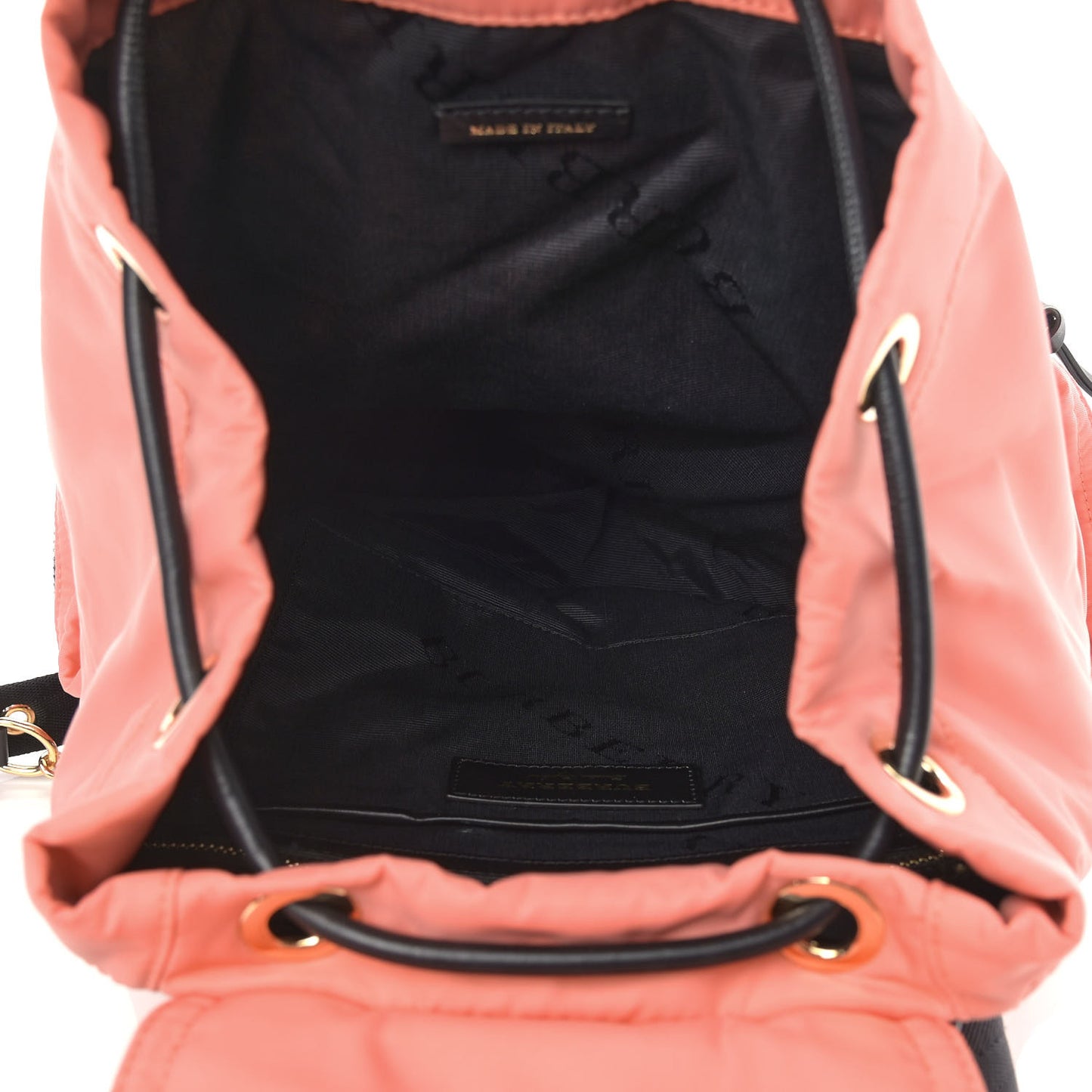 Nylon Medium Rucksack Backpack Bright Coral Pink