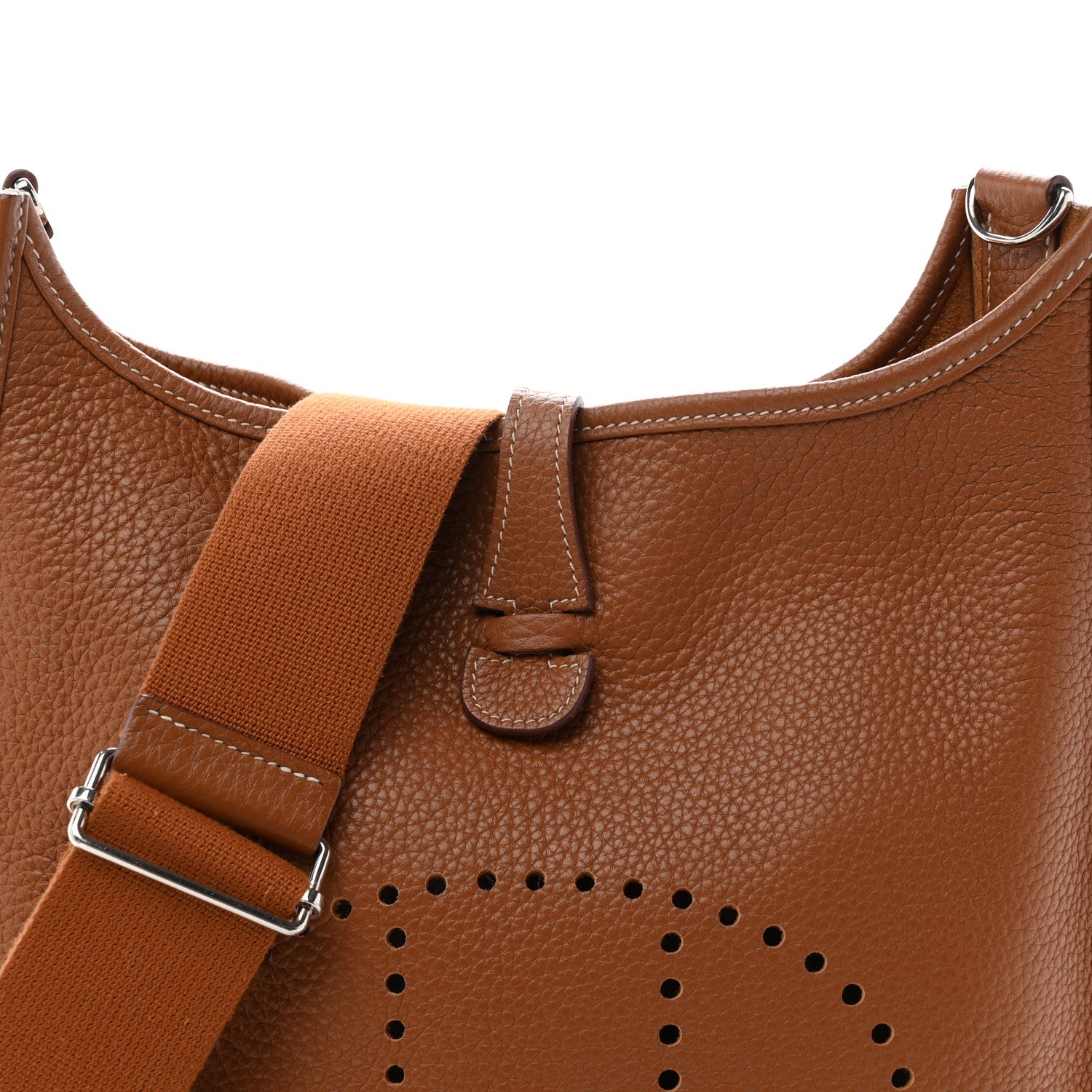 Hermes Taurillon Clemence Evelyne III PM Gold 8 of 10