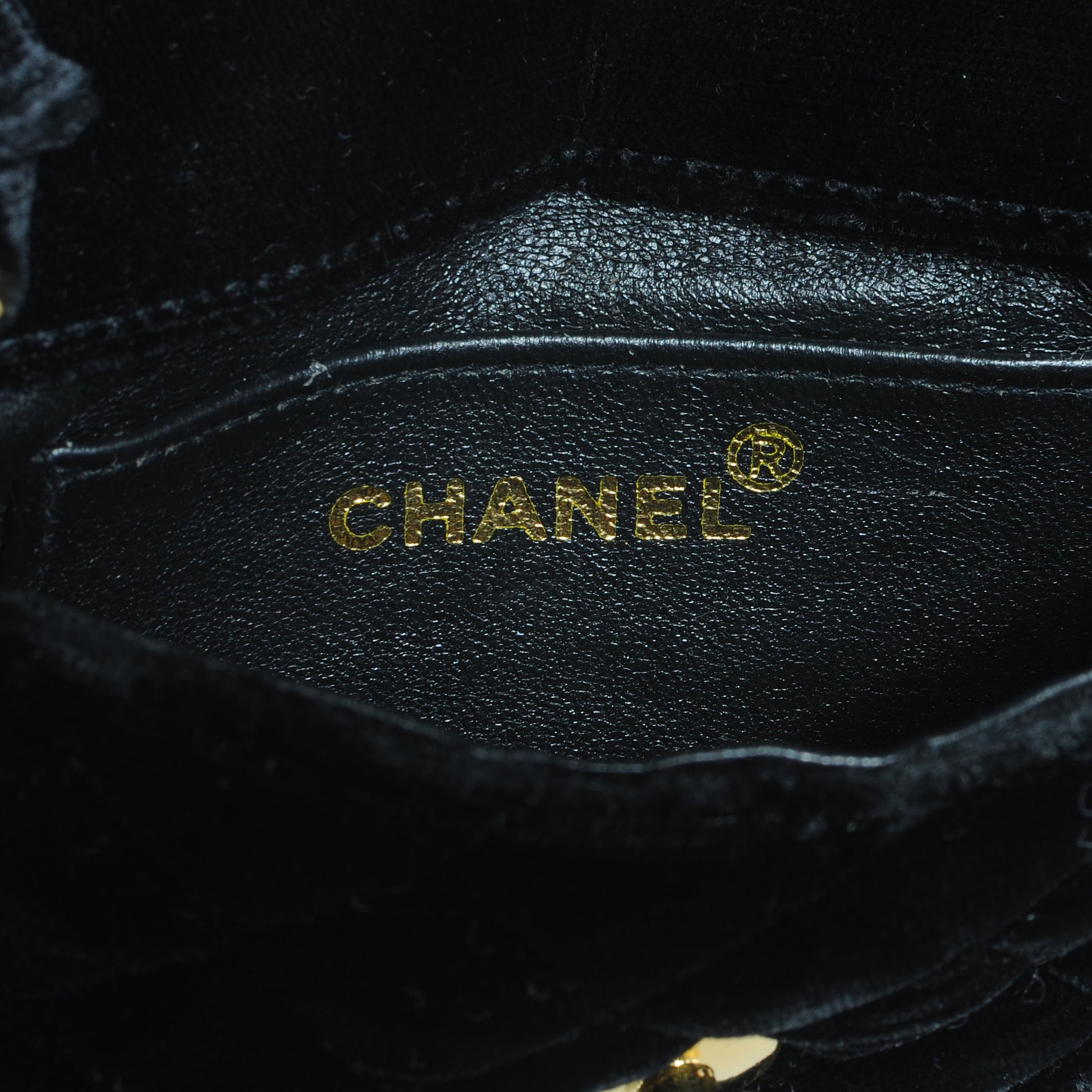 Chanel Velvet Quilted Mini Evening Flap Bag Black 7 of 10
