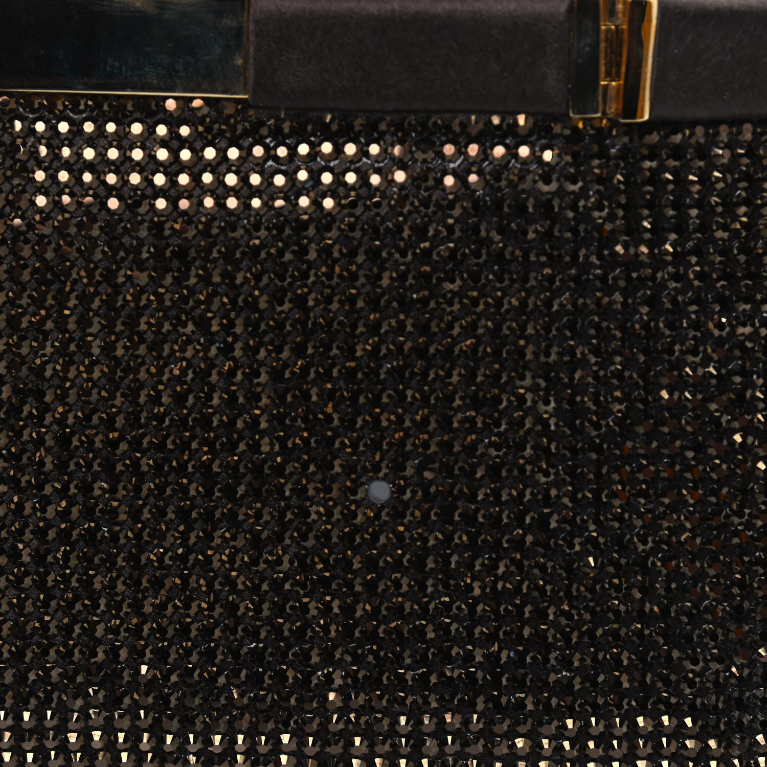 Judith Leiber Swarovski Crystal Minaudiere Top Handle Clutch Brown Gold 6 of 7