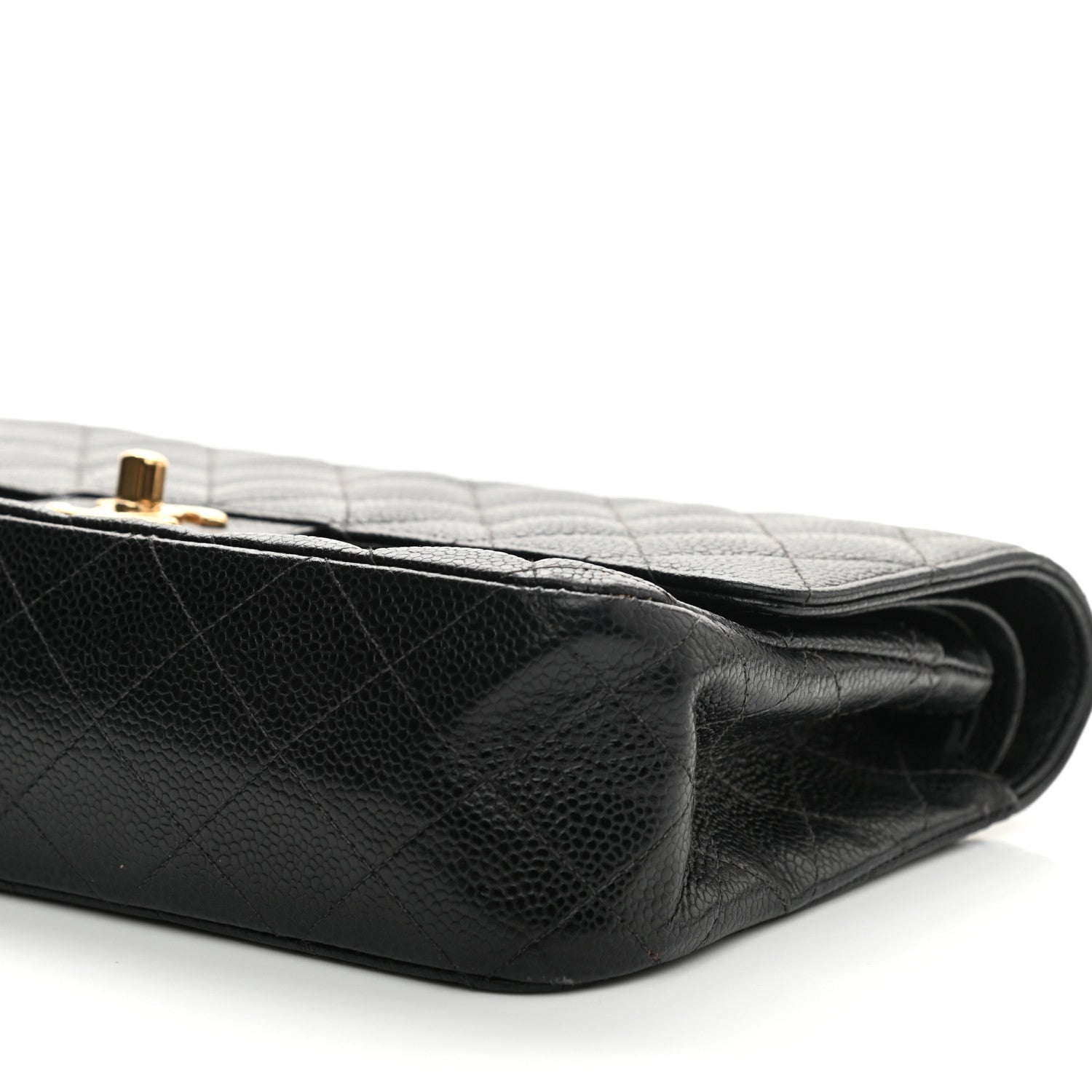 Chanel Caviar Quilted Medium Double Flap Black 10 of 14