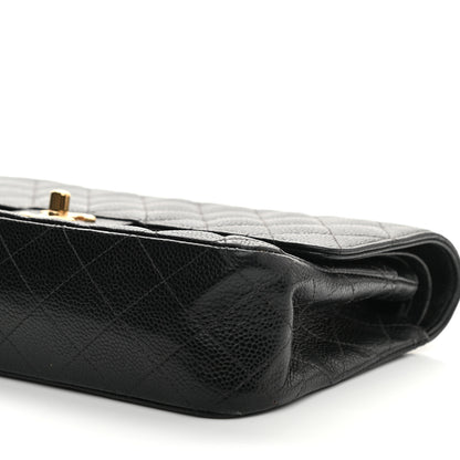 Chanel Caviar Quilted Medium Double Flap Black 10 of 14