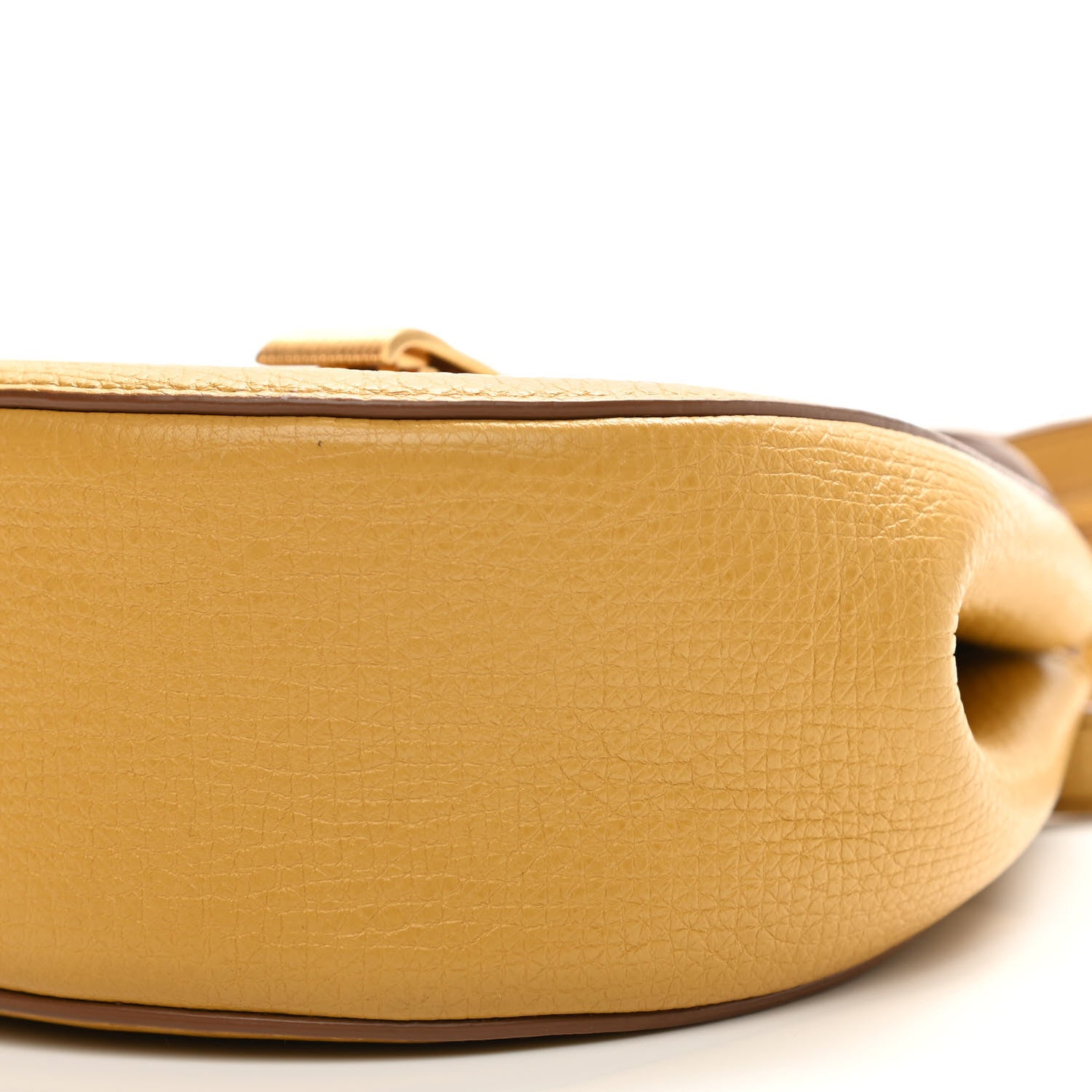 Bottega Veneta Palmellato Calfskin Rounded Belt Bag Butterscotch 16 of 21