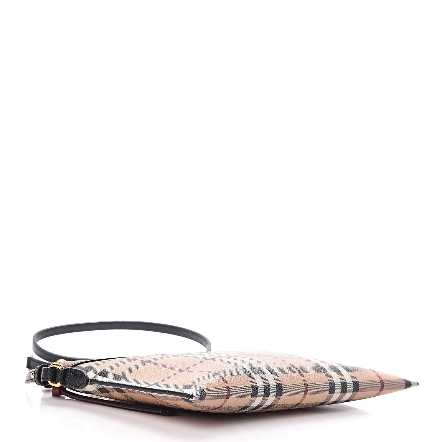 Burberry Haymarket Check Peyton Crossbody Clutch Bag Toffee 4 of 12