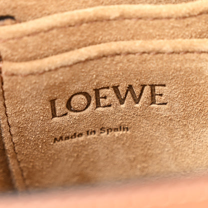 Loewe Calfskin Jacquard Mini Gate Dual Bag Tan 6 of 9