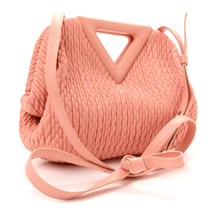 Bottega Veneta Lambskin Knit Small The Point Triangle Bag Peachy 3 of 9