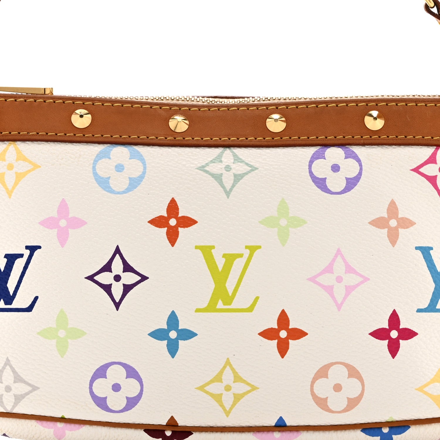 Louis Vuitton Monogram Multicolor Pochette Accessories White 8 of 11
