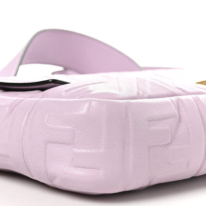 Fendi Nappa FF 1974 Embossed Baguette Anemone 9 of 10