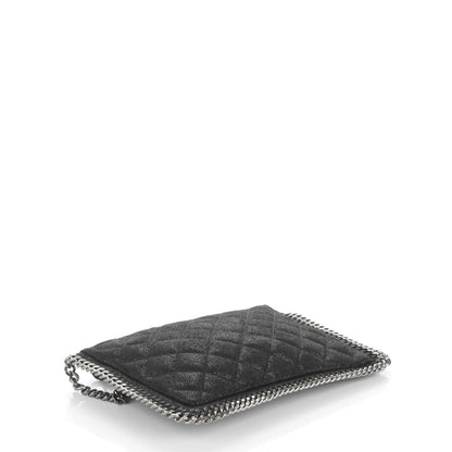 Stella McCartney Shaggy Deer Quilted Falabella Wristlet Black 4 of 7