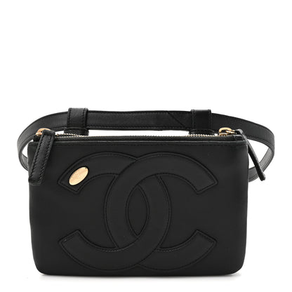 Chanel Lambskin CC Mania Waist Belt Bag Black 1 of 10