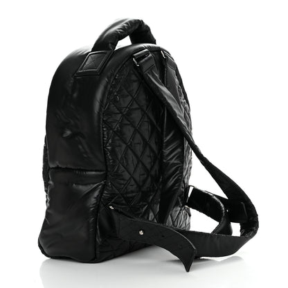 Chanel Nylon Quilted Coco Cocoon Backpack Black 2 of 11
