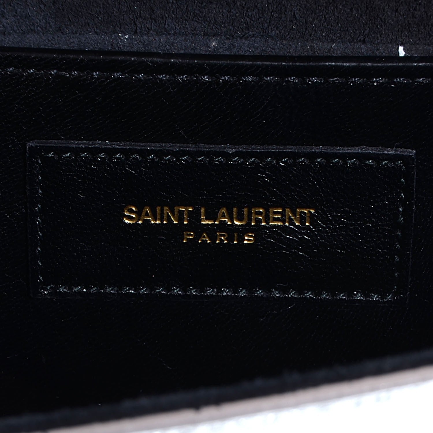 Saint Laurent Calfskin Small Classic Monogram Kate Tassel Satchel Silver 7 of 9