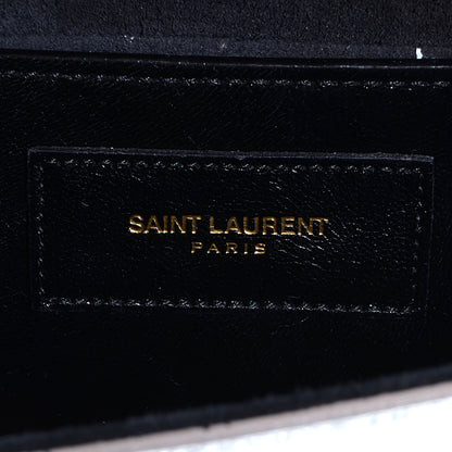 Saint Laurent Calfskin Small Classic Monogram Kate Tassel Satchel Silver 7 of 9