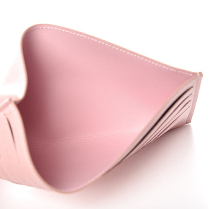 Louis Vuitton Calfskin Felicie Card Holder Insert Rose Ballerine 5 of 8