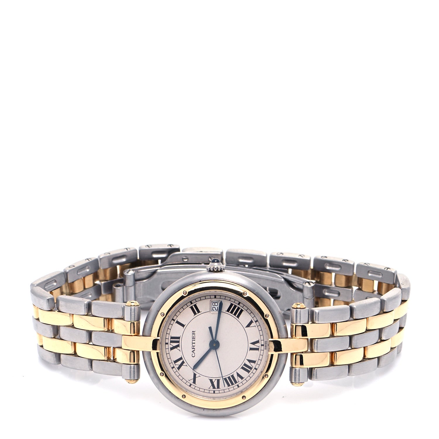 Cartier Stainless Steel 18K Yellow Gold 29mm Panthere Vendome Quartz Watch 2 of 4