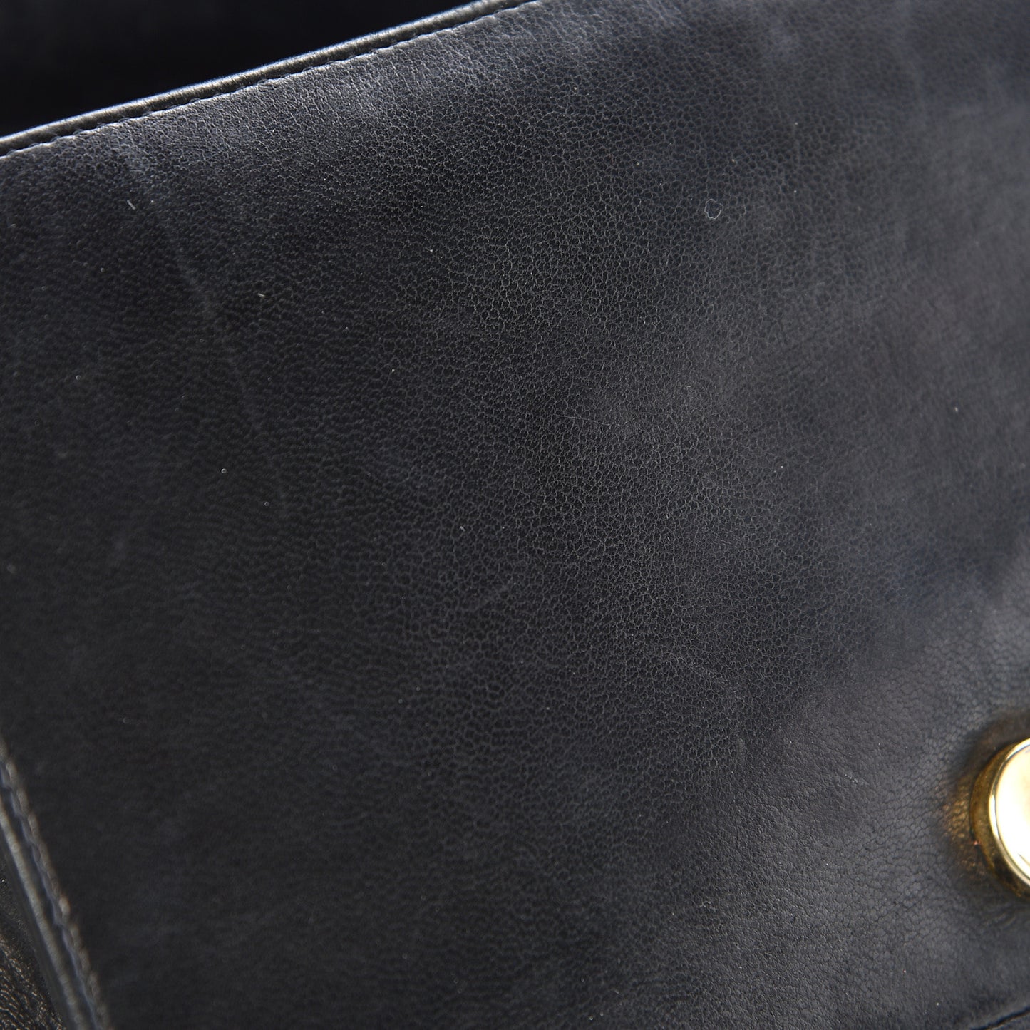 Lambskin Quilted Small Single Flap Black